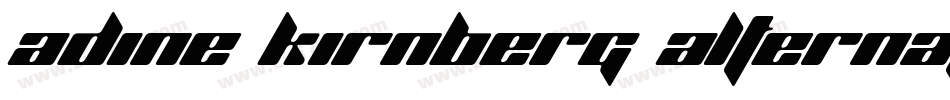 Adine Kirnberg Alternate_0字体转换